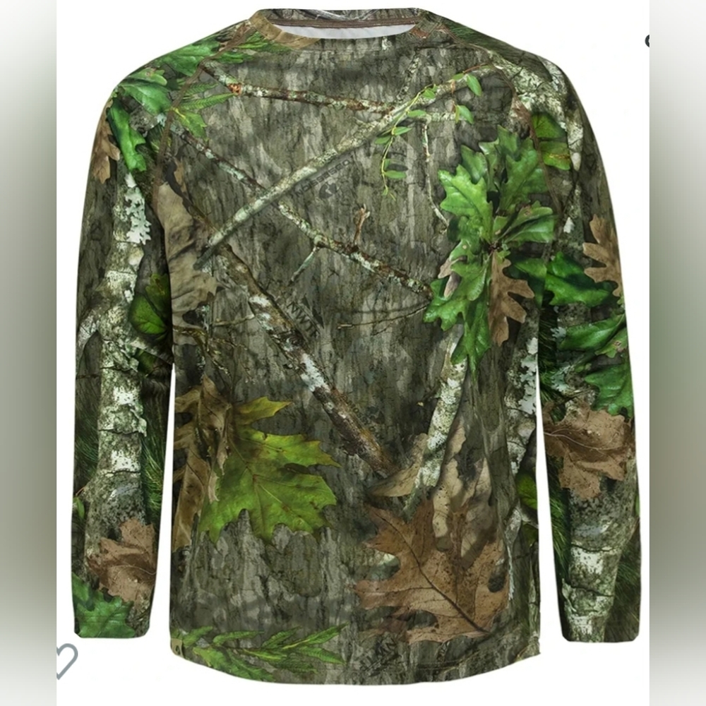 MOSSY OAK MEN'S LONG SLEEVE TECH HUNT TEE SIZE 3x
